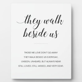 Sie gehen neben unserer Gedenkstätte Hochzeit Fotoplatte