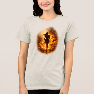 Sie geht durch Feuer T-Shirt Tri-Blend Shirt