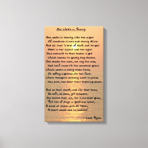 Sie geht in Schönheit (Cape May Sonnenuntergang) Leinwanddruck