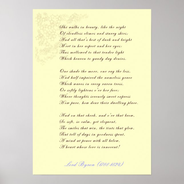 Sie geht in Schönheitspopster Poster (Vorne)