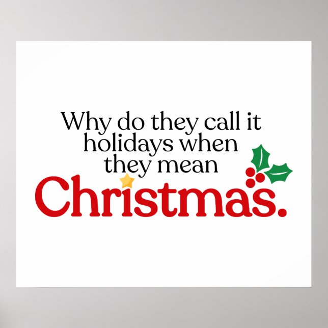 Sie gemein Weihnachten Poster (Vorne)