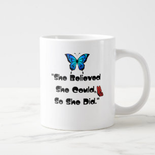 sie glaubt Jumbo-Tasse