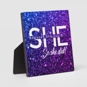 Sie glaubte, dass sie das tun könne fotoplatte