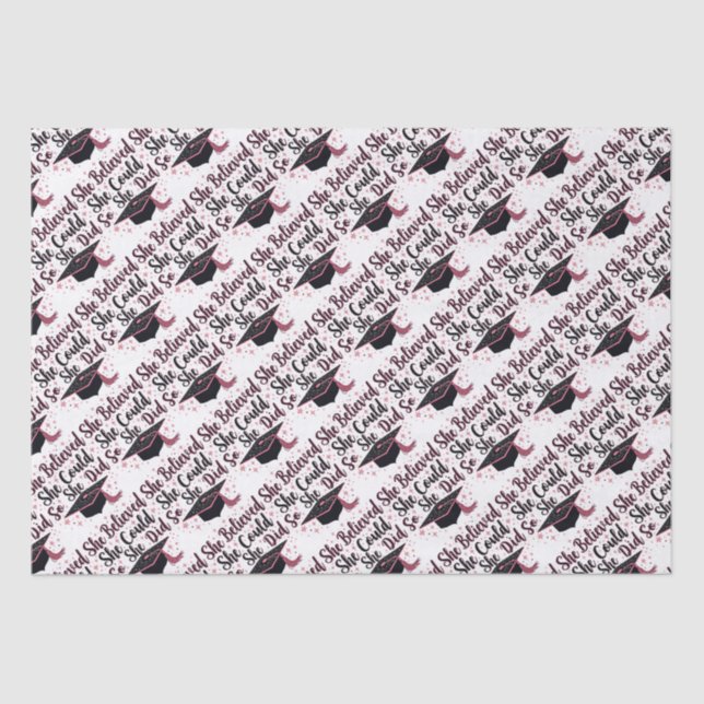 Sie glaubte, dass sie das tun könne seidenpapier (Vorderseite)