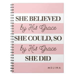 Sie glaubte, dass sie Personalisiert in seiner Gna Notizblock