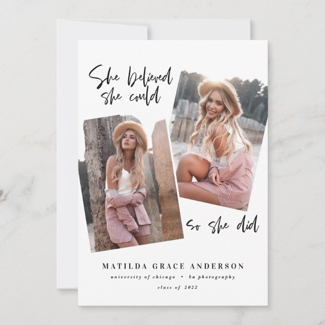 Sie glaubte, sie könne es, also machte sie ihre Ab (Vorderseite)