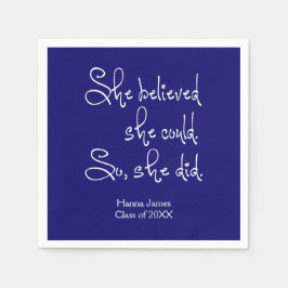 Sie glaubte, sie könne Papierbücher von Napkins Ab Serviette