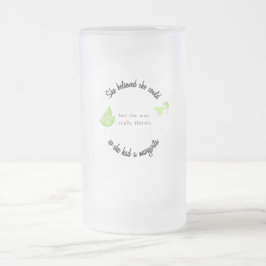 Sie glaubte, sie könnte also eine Margarita haben Mattglas Bierglas