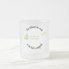 Sie glaubte, sie könnte also eine Margarita haben Mattglastasse