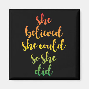 Sie glaubte, sie könnte also zitieren, schwarz magnet