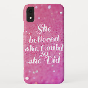 Sie glaubte, sie könnte es, also tat sie es Case-Mate iPhone hülle