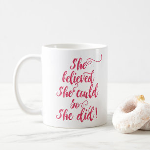 Sie glaubte, sie könnte so tun, dass Frauen Fraue Tasse