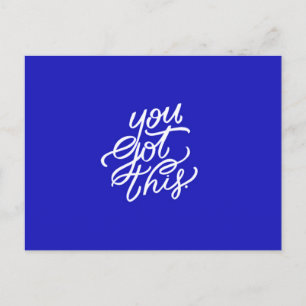 SIE GOT DIESE MOTIVIEREND QUOTEN ERMUTIGUNG MOT POSTKARTE