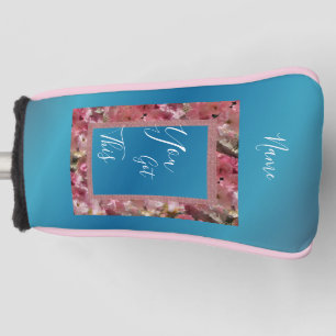 Sie Got diese rosa Frühlingsblüten Inspiration Golf Headcover