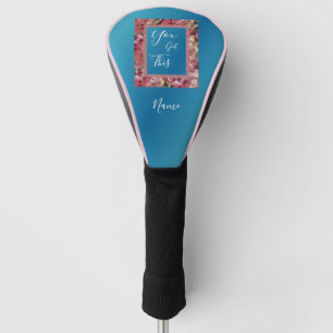 Sie Got diese rosa Frühlingsblüten Inspiration Golf Headcover