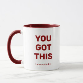 Sie Got dieses minimale Rot-Weiß-Personalisierte Tasse