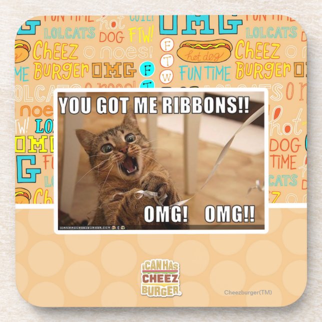 Sie got mich Bänder!! Getränkeuntersetzer (Vorderseite)