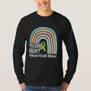 Sie gute geistige Gesundheit menschliches Gehirn G T-Shirt