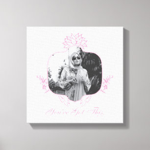 Sie haben das Got - die weiße Lotus Leinwanddruck