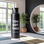 Sie haben das Got | Einfache Personalisierte Bezei Trinkflasche<br><div class="desc">Sie haben das Got | Einfach Personalisierter Name Trendy Kupfer Vakuum Insulated Water Flasche Design. Sie können die Wörter "YOU GOT THIS" verlassen oder mit Ihrem eigenen Text personalisieren. Fügen Sie auch Ihren Namen hinzu. Es ist einfach und einfach, um Ihre Bedürfnisse anzupassen. Ideal, um Uni Geschenke zu gehen oder...</div>