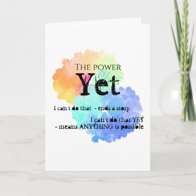 Sie haben das got, Ermutigung Karte (Vorderseite)