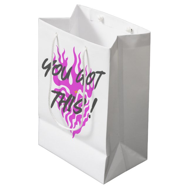 SIE HABEN DAS GOT MITTLERE GESCHENKTÜTE (Vorderseite Schrägansicht)