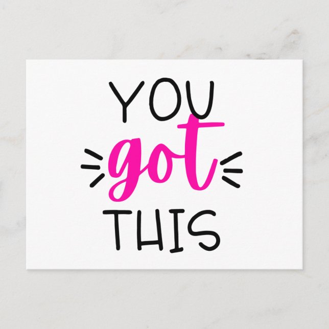 Sie haben das Got Postkarte (Vorderseite)