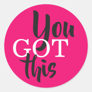 Sie haben das Motivierend Got Runder Aufkleber