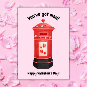 Sie haben das Valentinstag-Foto des Postunterricht Feiertagskarte