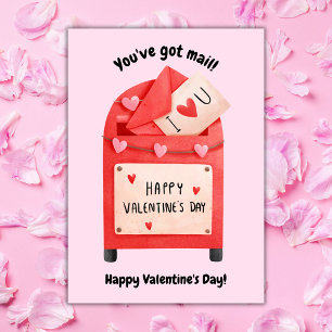 Sie haben das Valentinstag-Foto des Postunterricht Feiertagskarte