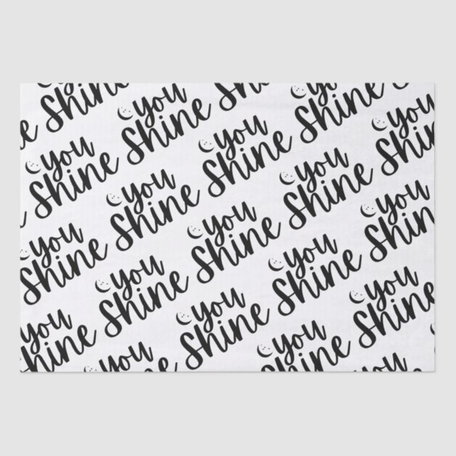 Sie haben das Zinnpapier Seidenpapier (Vorderseite)