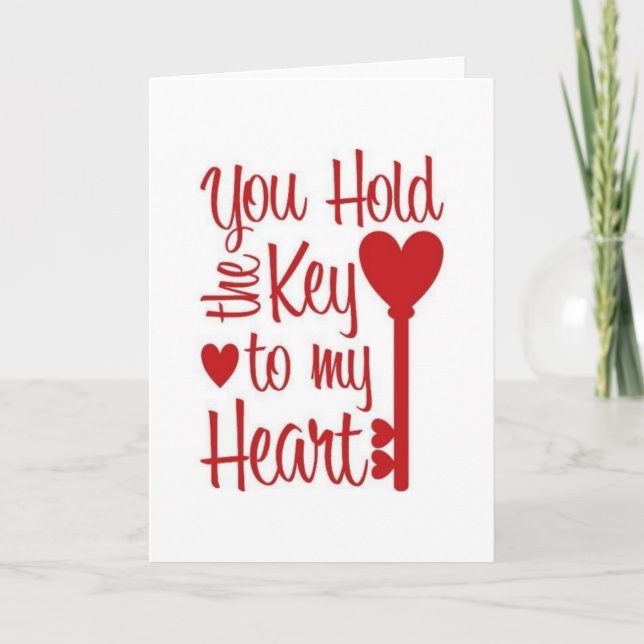 SIE HABEN DEN SCHLÜSSEL UND SIE SIND "MEINE PERSON KARTE (Vorderseite)