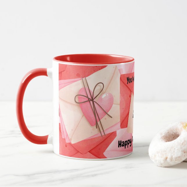 Sie haben den Valentinstag Got Tasse (Mit Donut)