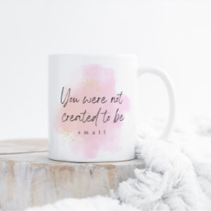Sie haben die Absicht, Motivierend, rosafarbene Ta Zweifarbige Tasse