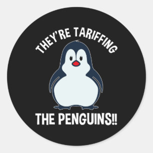 Sie haben die Pinguine gezaubert!! Runder Aufkleber
