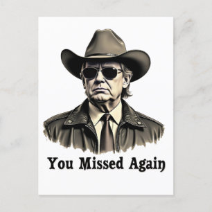 Sie haben die Wahl von Cowboy Trump wieder verpass Postkarte