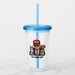 Sie haben die Wahl von Trump für Haustiere wieder Acryltrinkbecher