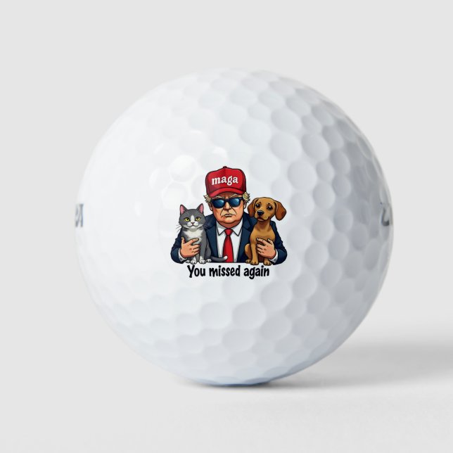 Sie haben die Wahl von Trump für Haustiere wieder  Golfball (Vorderseite)