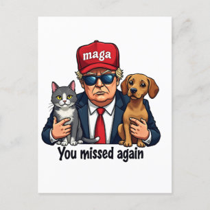 Sie haben die Wahl von Trump für Haustiere wieder  Postkarte