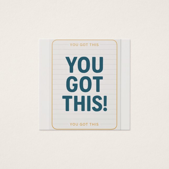 Sie haben dies Got - Motivierend Grußkarte (Vorderseite)