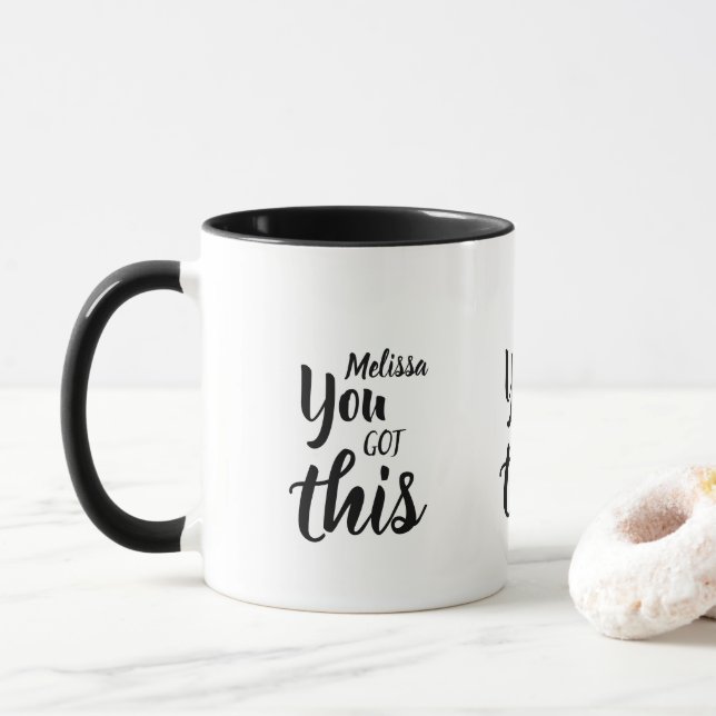 Sie haben diesen Zitat Personalisierten Namen Insp Tasse (Mit Donut)