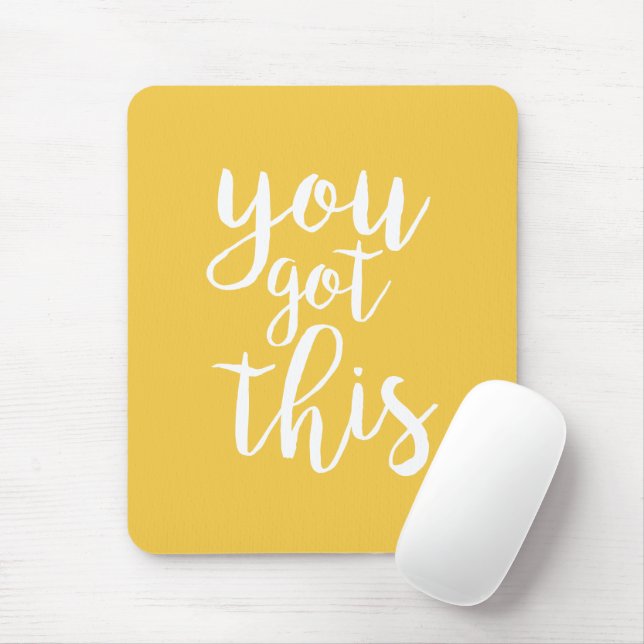 Sie haben dieses gelbe Motivationsangebot Got Mousepad (Mit Mouse)