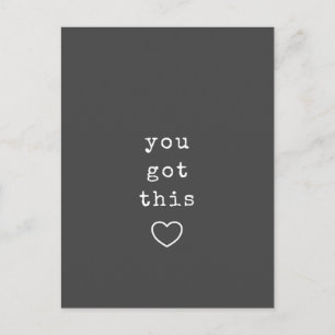 Sie haben dieses Minimalistische, benutzerdefinier Postkarte