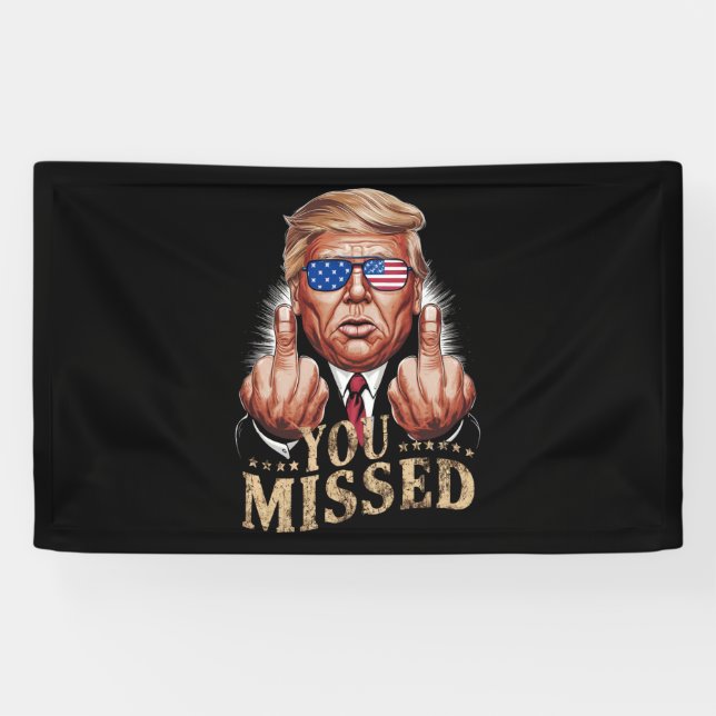 Sie haben Donald Trump als US-Wahl verpasst Banner (Horizontal)