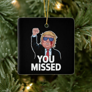 Sie haben Donald Trump vermisst Keramikornament