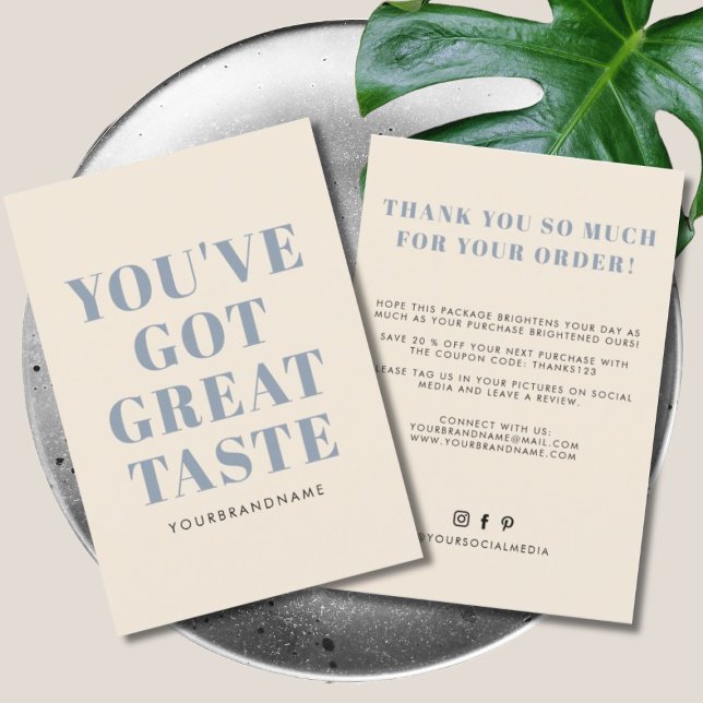 Sie haben ein gutes Geschmacksgeschäft got danke (Von Creator hochgeladen)