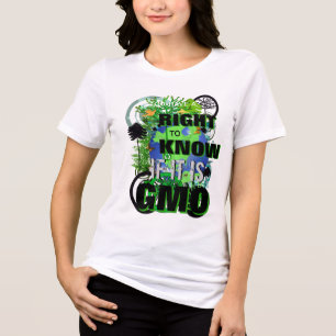 Sie haben ein Recht darauf zu wissen, ob es GVO is Tri-Blend Shirt