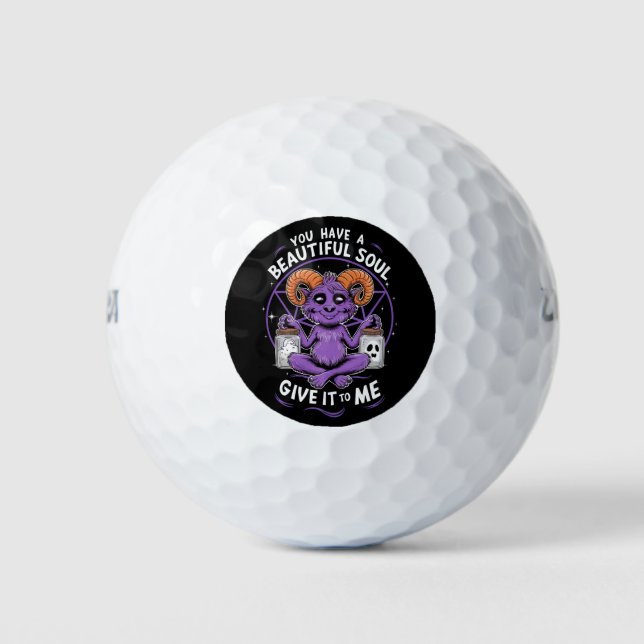 Sie haben ein schönes Soul Satanic Baphomet Golfball (Vorderseite)