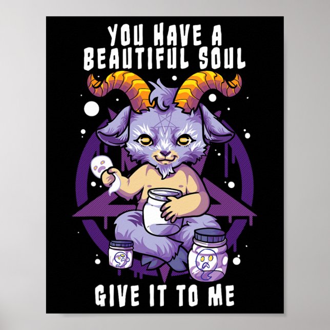 Sie haben ein schönes Soul Satanic Baphomet Hallow Poster (Vorne)