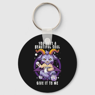 Sie haben ein schönes Soul Satanic Baphomet Hallow Schlüsselanhänger